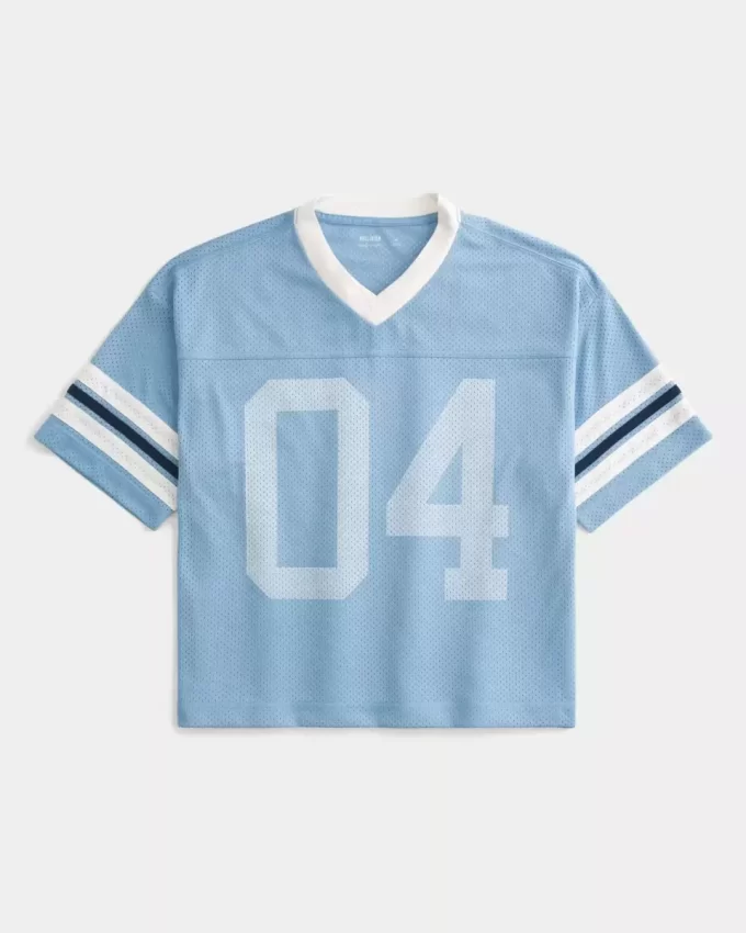 Boxy Crop Number Graphic Jersey