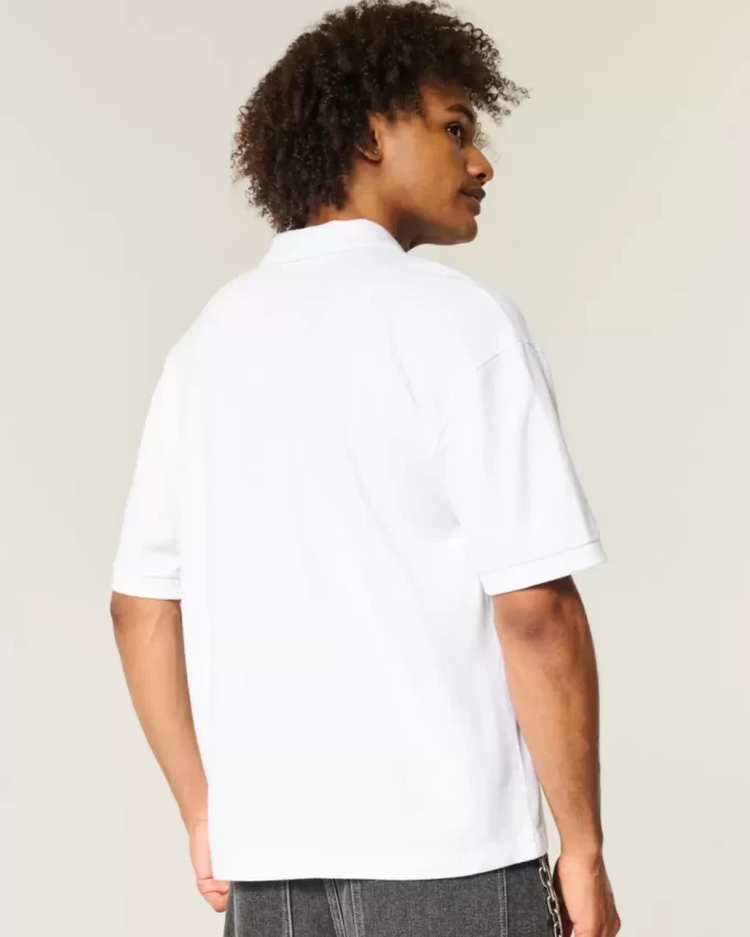 Boxy Crop Polo Boxy Crop Polo