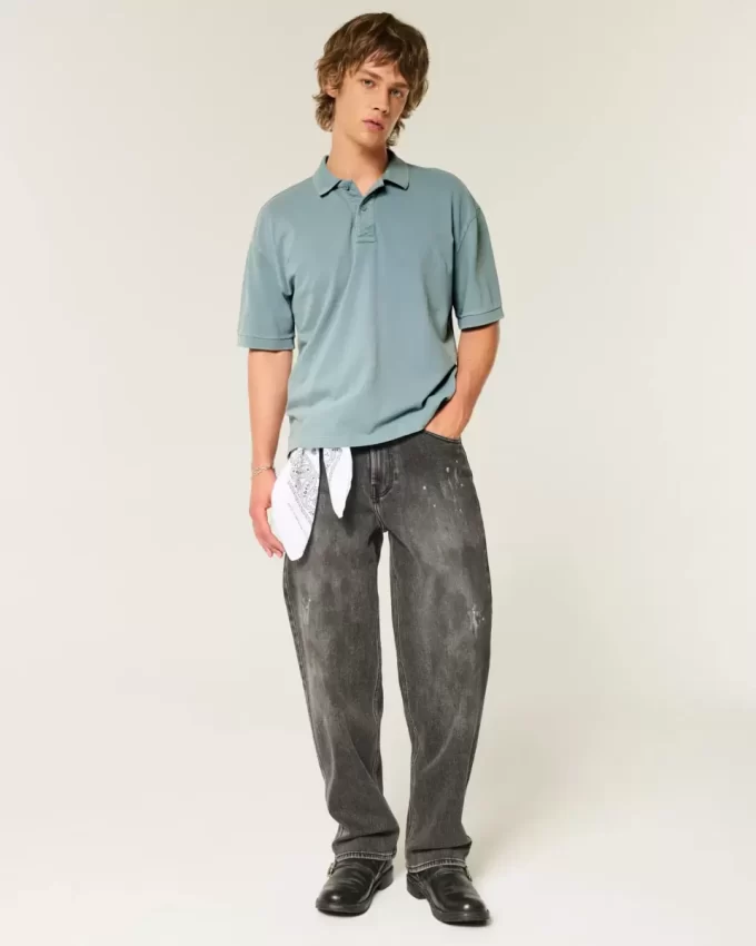 Boxy Crop Polo Boxy Crop Polo
