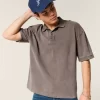 Boxy Crop Washed Polo Boxy Crop Washed Polo