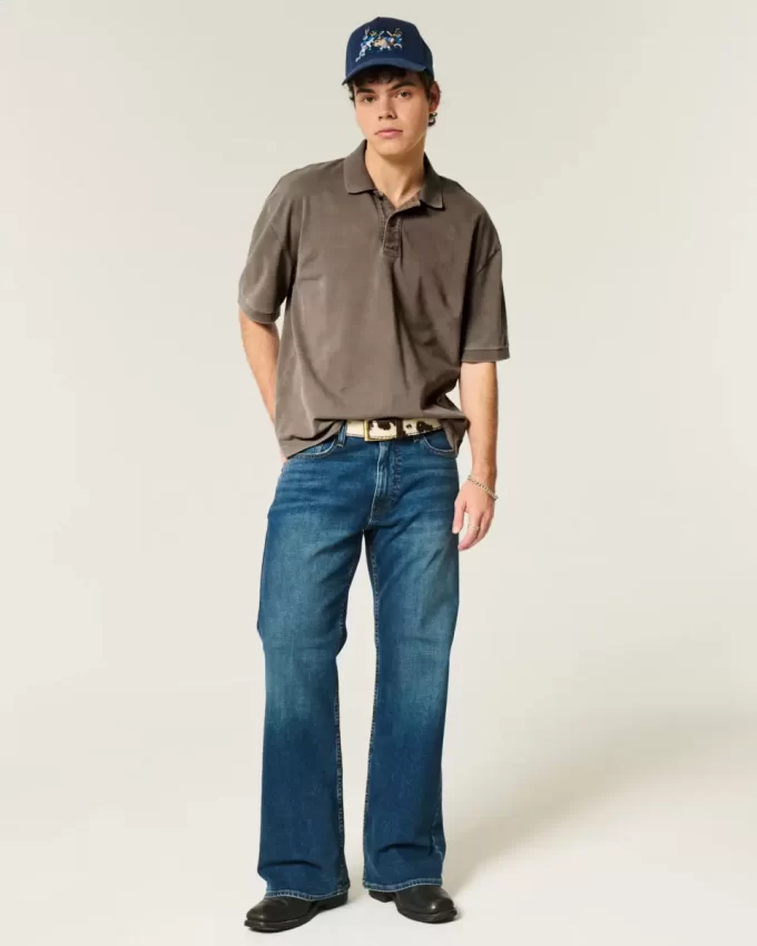 Boxy Crop Washed Polo Boxy Crop Washed Polo