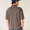 Boxy Crop Washed Polo Boxy Crop Washed Polo