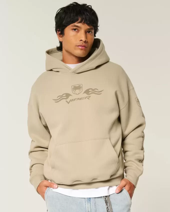 Boxy Dodge Viper Graphic Hoodie