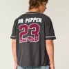 Boxy Dr Pepper Graphic Baseball Jersey Boxy Dr Pepper Graphic Baseball Jersey