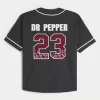 Boxy Dr Pepper Graphic Baseball Jersey Boxy Dr Pepper Graphic Baseball Jersey