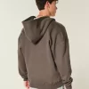 Boxy Flame Graphic Zip-Up Hoodie Boxy Flame Graphic Zip-Up Hoodie