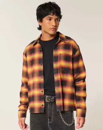Πουκάμισο Boxy Flannel Πουκάμισο Boxy Flannel
