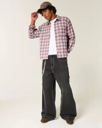 Πουκάμισο Boxy Flannel Πουκάμισο Boxy Flannel