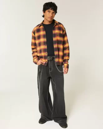 Πουκάμισο Boxy Flannel Πουκάμισο Boxy Flannel