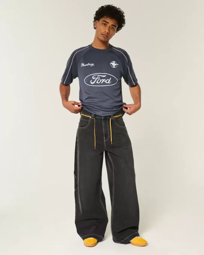 Boxy Ford Mustang Graphic Soccer Jersey