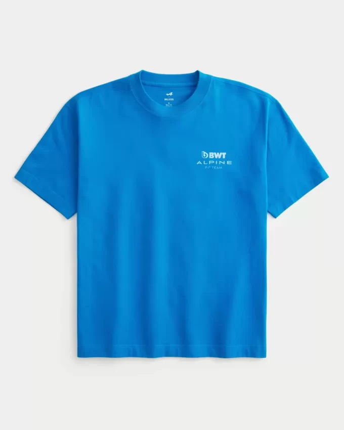 Boxy Heavyweight BWT Alpine F1 Team Graphic Tee Boxy Heavyweight BWT Alpine F1 Team Graphic Tee