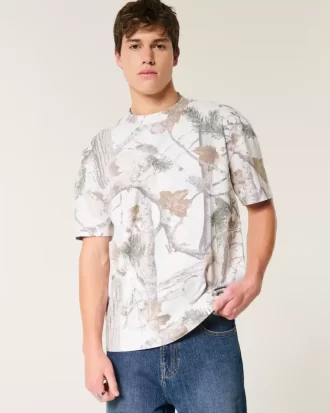 Μπλουζάκι Boxy Heavyweight Camo Crew