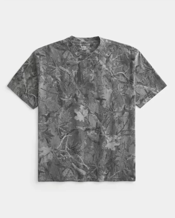 Μπλουζάκι Boxy Heavyweight Camo Crew Μπλουζάκι Boxy Heavyweight Camo Crew
