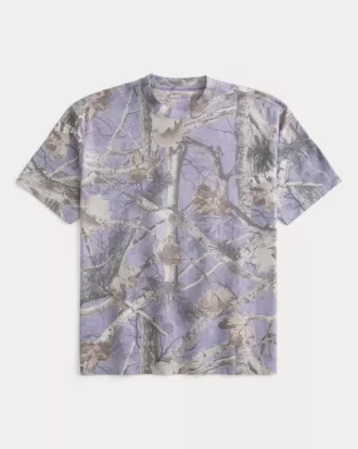 Μπλουζάκι Boxy Heavyweight Camo Crew