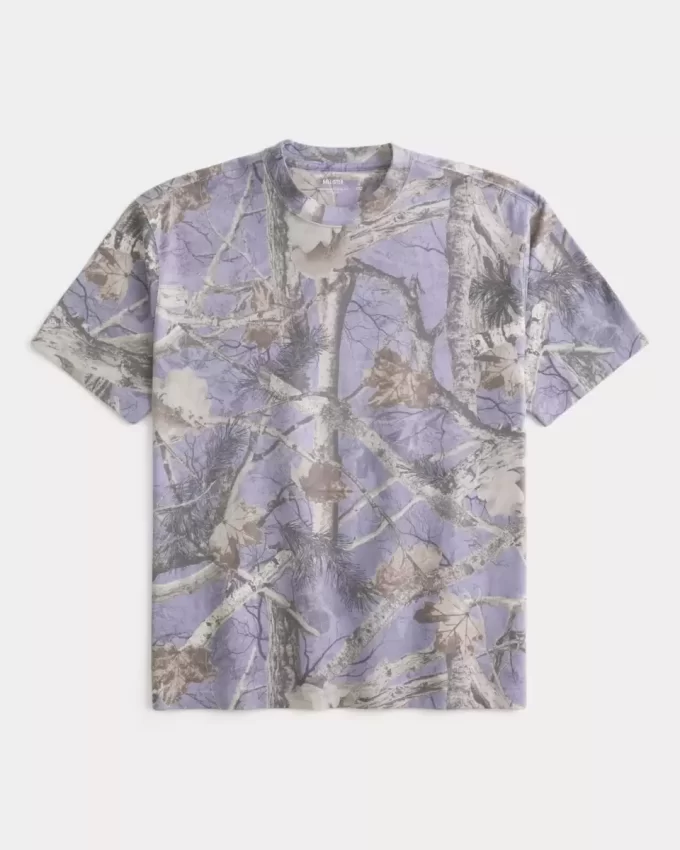 Μπλουζάκι Boxy Heavyweight Camo Crew Μπλουζάκι Boxy Heavyweight Camo Crew