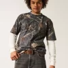 Μπλουζάκι Boxy Heavyweight Camo Crew Μπλουζάκι Boxy Heavyweight Camo Crew
