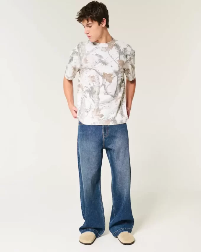 Μπλουζάκι Boxy Heavyweight Camo Crew Μπλουζάκι Boxy Heavyweight Camo Crew