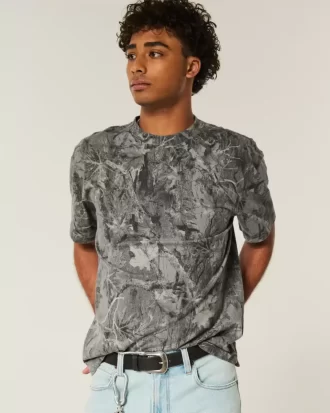 Μπλουζάκι Boxy Heavyweight Camo Crew