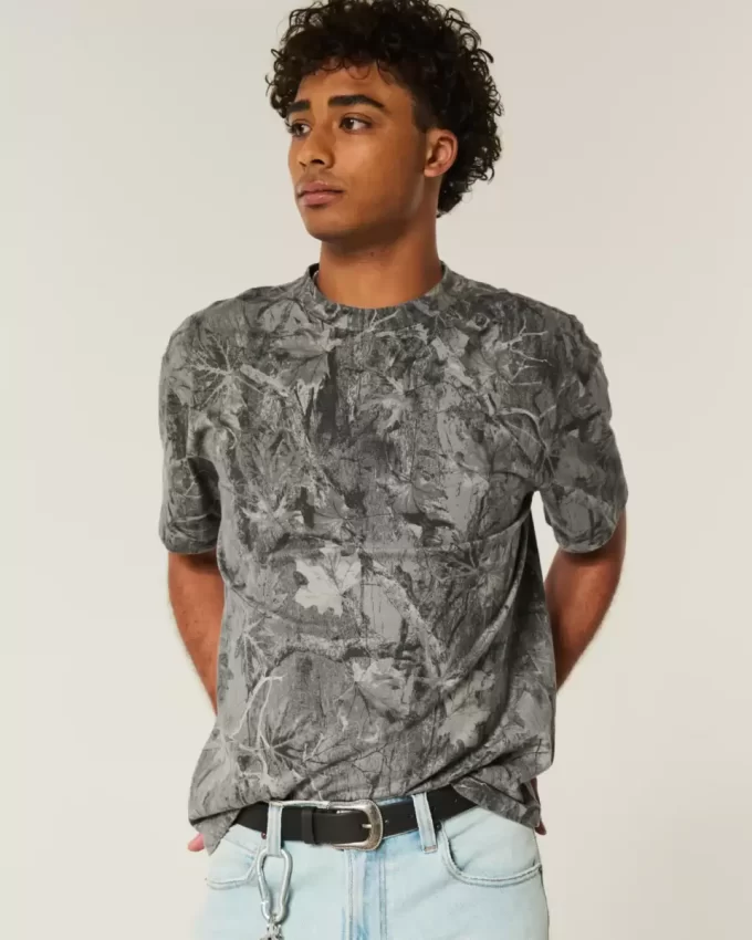 Μπλουζάκι Boxy Heavyweight Camo Crew Μπλουζάκι Boxy Heavyweight Camo Crew
