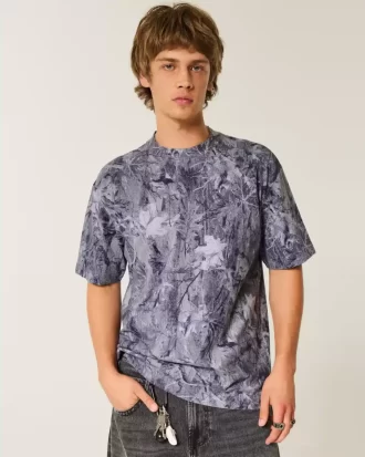 Μπλουζάκι Boxy Heavyweight Camo Crew