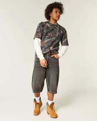 Μπλουζάκι Boxy Heavyweight Camo Crew