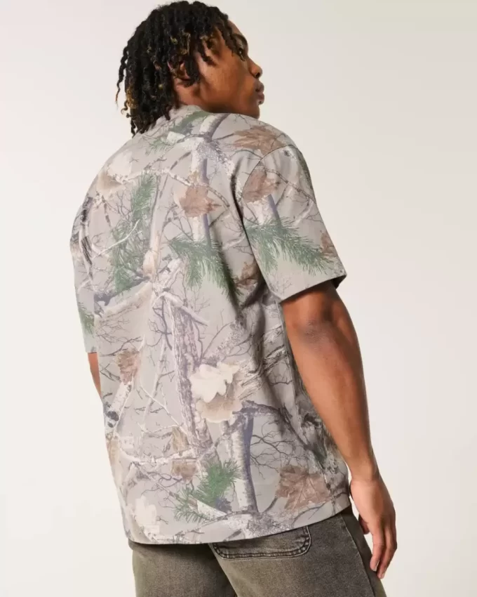 Μπλουζάκι Boxy Heavyweight Camo Crew Μπλουζάκι Boxy Heavyweight Camo Crew