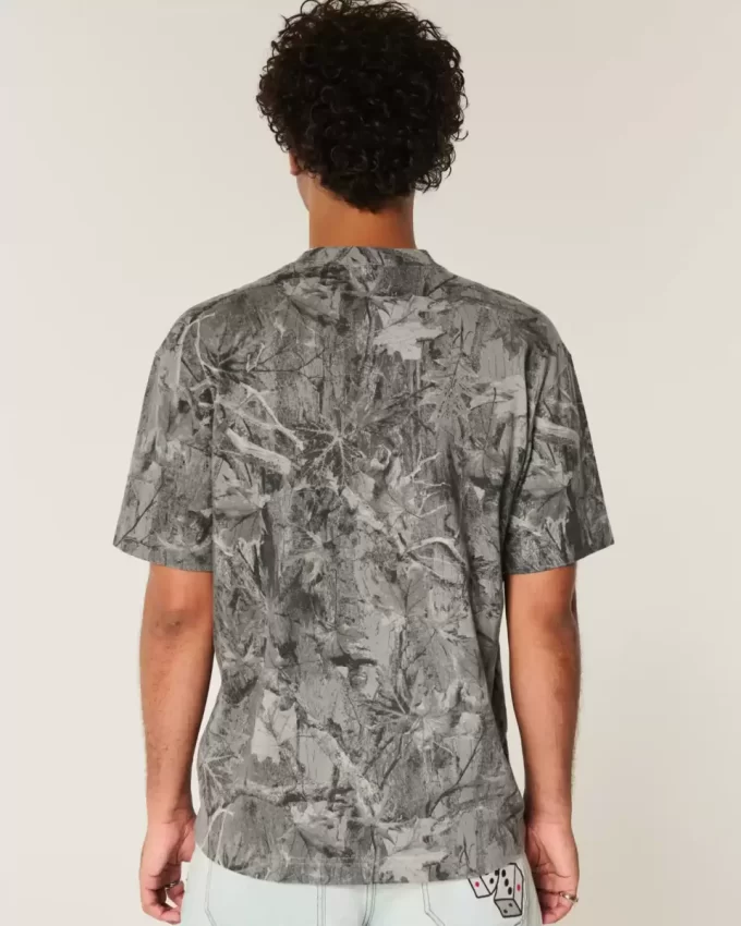 Μπλουζάκι Boxy Heavyweight Camo Crew Μπλουζάκι Boxy Heavyweight Camo Crew