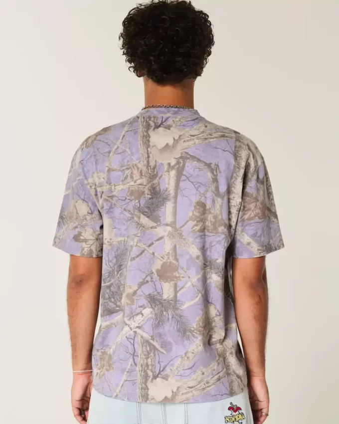 Μπλουζάκι Boxy Heavyweight Camo Crew Μπλουζάκι Boxy Heavyweight Camo Crew