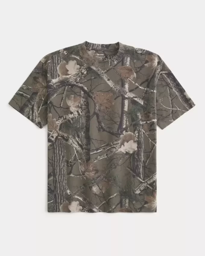 Μπλουζάκι Boxy Heavyweight Camo Crew Μπλουζάκι Boxy Heavyweight Camo Crew
