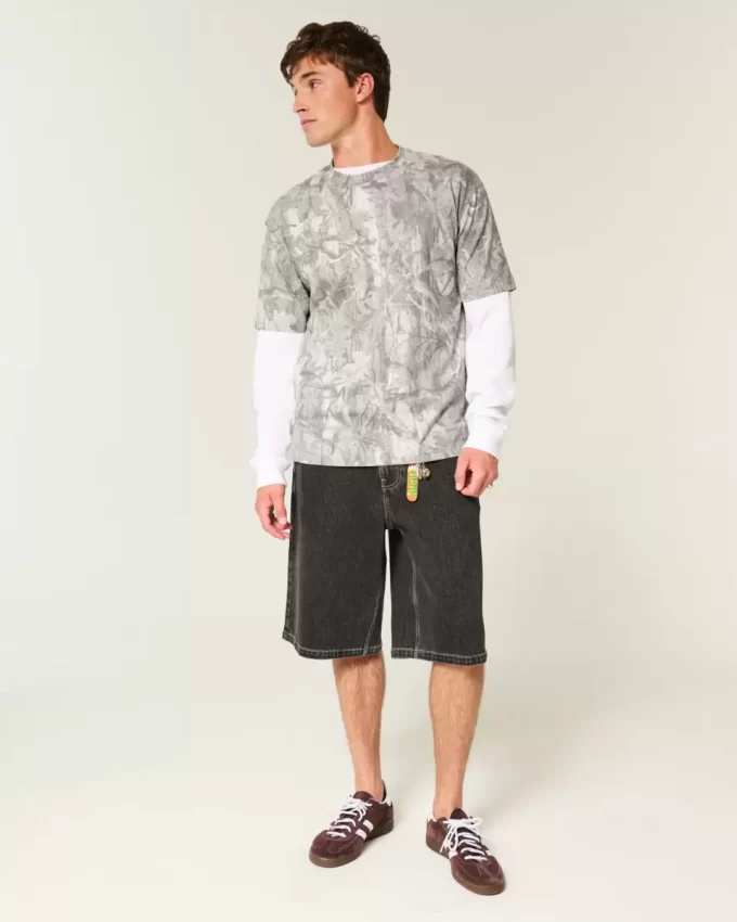 Μπλουζάκι Boxy Heavyweight Camo Crew Μπλουζάκι Boxy Heavyweight Camo Crew
