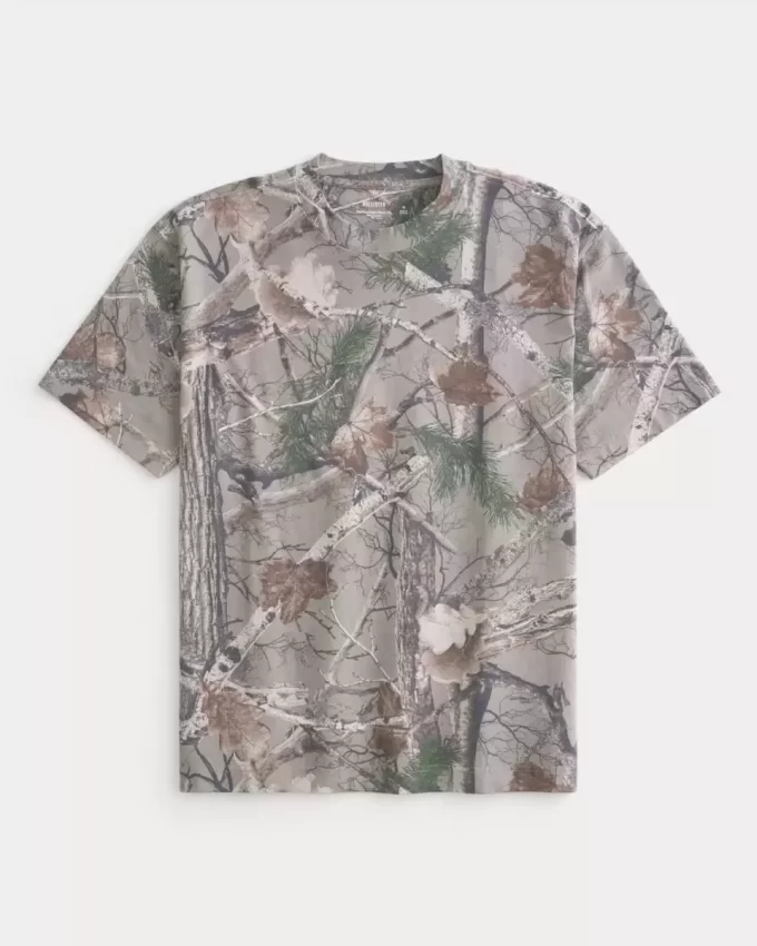 Μπλουζάκι Boxy Heavyweight Camo Crew Μπλουζάκι Boxy Heavyweight Camo Crew