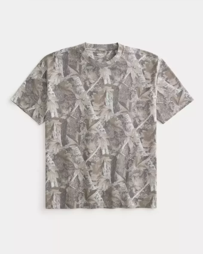 Μπλουζάκι Boxy Heavyweight Camo Crew Μπλουζάκι Boxy Heavyweight Camo Crew