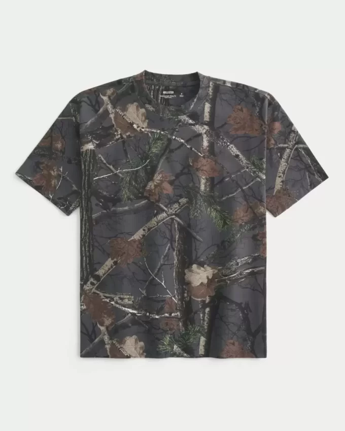 Μπλουζάκι Boxy Heavyweight Camo Crew Μπλουζάκι Boxy Heavyweight Camo Crew