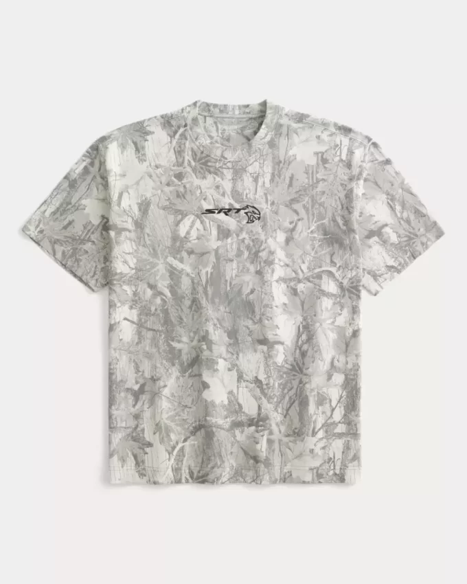 Γραφικό μπλουζάκι Boxy Heavyweight Camo Dodge Challenger SRT Γραφικό μπλουζάκι Boxy Heavyweight Camo Dodge Challenger SRT
