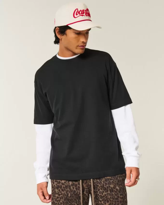 Boxy Heavyweight Cotton Crew T-shirt