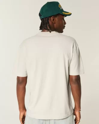 Boxy Heavyweight Cotton Crew T-shirt