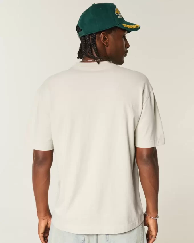 Boxy Heavyweight Cotton Crew T-shirt