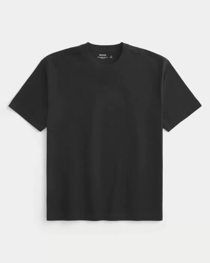 Boxy Heavyweight Cotton Crew T-shirt