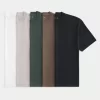 Boxy Heavyweight Cotton Crew T-shirt 5-pack