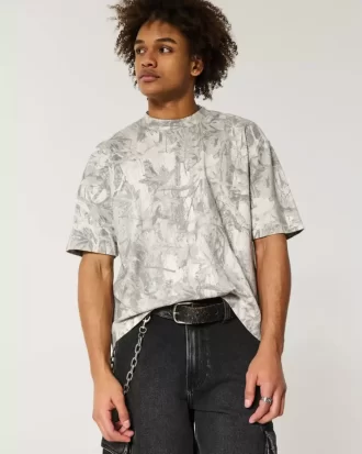 Μπλουζάκι Boxy Heavyweight Crop Camo Crew Μπλουζάκι Boxy Heavyweight Crop Camo Crew