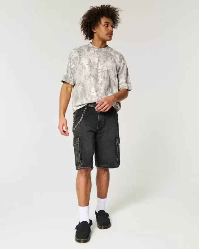 Μπλουζάκι Boxy Heavyweight Crop Camo Crew Μπλουζάκι Boxy Heavyweight Crop Camo Crew