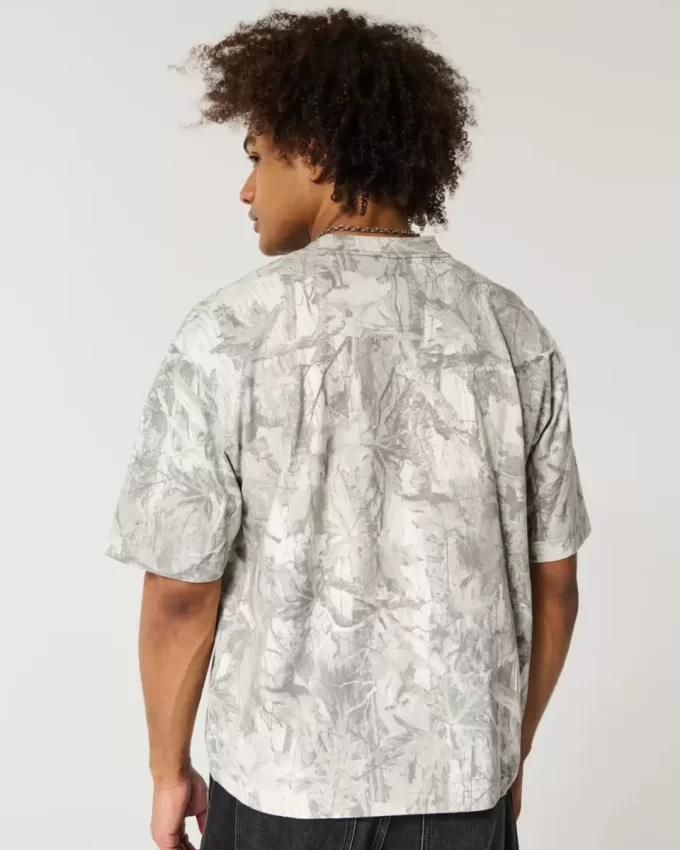 Μπλουζάκι Boxy Heavyweight Crop Camo Crew Μπλουζάκι Boxy Heavyweight Crop Camo Crew