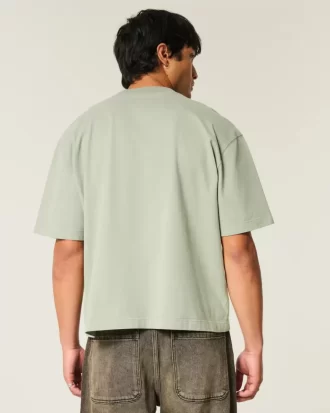 Μπλουζάκι Boxy Heavyweight Crop Crew