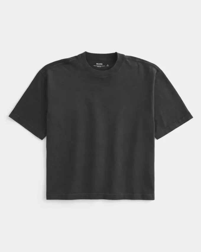 Μπλουζάκι Boxy Heavyweight Crop Crew Μπλουζάκι Boxy Heavyweight Crop Crew