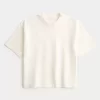 Μπλουζάκι Boxy Heavyweight Crop Crew Μπλουζάκι Boxy Heavyweight Crop Crew