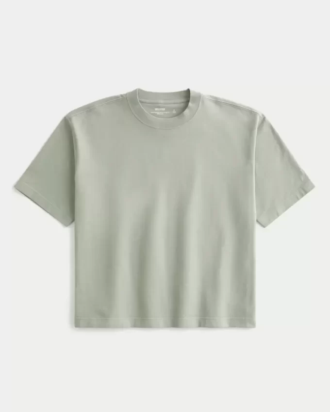 Μπλουζάκι Boxy Heavyweight Crop Crew Μπλουζάκι Boxy Heavyweight Crop Crew
