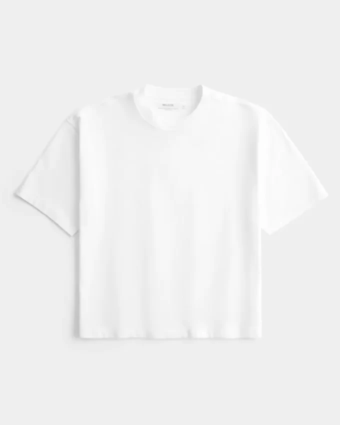 Μπλουζάκι Boxy Heavyweight Crop Crew Μπλουζάκι Boxy Heavyweight Crop Crew