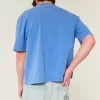 Μπλουζάκι Boxy Heavyweight Crop Washed Crew Μπλουζάκι Boxy Heavyweight Crop Washed Crew