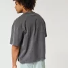 Μπλουζάκι Boxy Heavyweight Crop Washed Crew Μπλουζάκι Boxy Heavyweight Crop Washed Crew