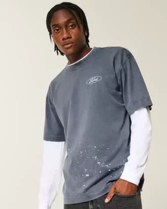 Boxy Heavyweight Graphic Tee Ford